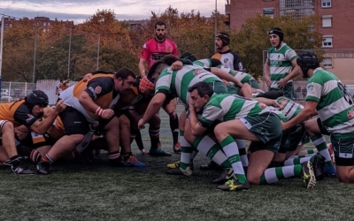 El Sabadell Rugby Club disputant una possessió contra el Quebrantahuesos | Sabadell Rugby Club